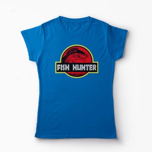 Tricou Pescar - Vânător de Pești - Femei-Albastru Regal